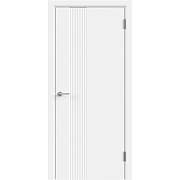 Дверь межкомнатная Альда 3D 1 700х2000 мм эмаль белая глухая с замком