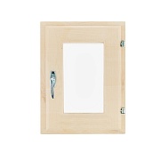 Окно деревянное 300х400х70 мм 1 створка поворотная