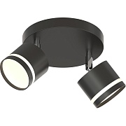 Спот потолочный Schaffner Salomon GX53 30 Вт 5 кв.м черный IP20 (4740-2 BK)