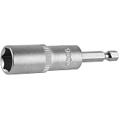 Адаптер для болтов и саморезов Kraftool Nut Driver (26396-13) 13 мм L80 мм магнитный шестигранная головка Адаптер для болтов и саморезов Kraftool Nut Driver (26396-13) 13 мм L80 мм магнитный шестигранная головка
