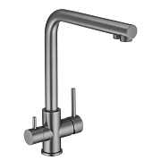 Смеситель для кухни Swedbe Selene Plus графит с высоким изливом с подключением к фильтру однорычажный (8151GT) Смеситель для кухни Swedbe Selene Plus графит с высоким изливом с подключением к фильтру однорычажный (8151GT)