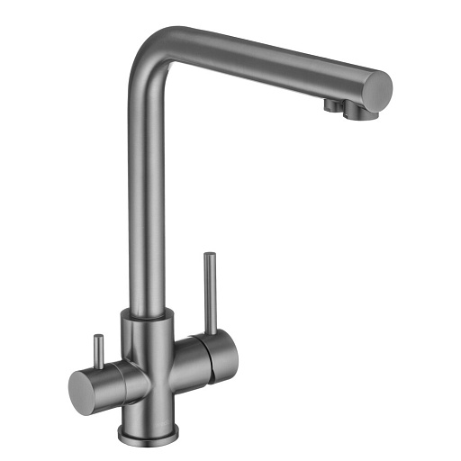 Смеситель для кухни Swedbe Selene Plus графит с высоким изливом с подключением к фильтру однорычажный (8151GT) Смеситель для кухни Swedbe Selene Plus графит с высоким изливом с подключением к фильтру однорычажный (8151GT)