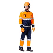 Костюм сигнальный мужской Техноавиа Магистраль 44-46 рост 170-176 см флуоресцентный оранжевый