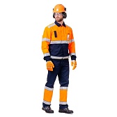 Костюм сигнальный мужской Техноавиа Магистраль 44-46 рост 170-176 см флуоресцентный оранжевый