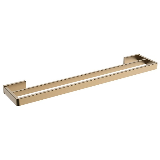 Полотенцедержатель Abber Westen 600 мм двойной на шуруп нержавеющая сталь золото матовое (AA1757G)