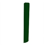 Евроштакетник двухсторонний П-образный 0,6 мм 125х2000 мм зеленый шагрень RAL 6005 фигурный срез