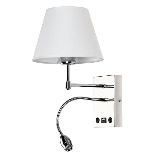 Бра Arte Lamp Elba Е27 60 Вт 220 В хром 3000К IP20 (A2581AP-2CC)