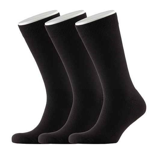 Носки мужские Hesler кардная пряжа 41-43 черные (3 пары)