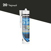 Герметик силиконовый затирка Церезит CS 25 № 20 черный 280 мл