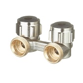 Узел нижнего подключения угловой Oventrop Multiflex F ZB 3/4 EK х 3/4 EK для радиатора (1015814)