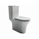 Унитаз-компакт Ceramicanova Fortuna Rimless безободковый с универсальным выпуском с сиденьем дюропласт микролифт белый (CN9001) Унитаз-компакт Ceramicanova Fortuna Rimless безободковый с универсальным выпуском с сиденьем дюропласт микролифт белый (CN9001)