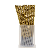 Набор сверл по металлу спиральное Hilberg Cobalt 5% Top 3,5х70 мм кобальтовое (10 шт.) (CO035-10)