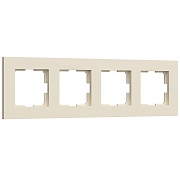 Рамка Werkel Slab четырехместная айвори софт (a062809)
