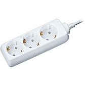 Удлинитель Navigator 3 розетки 1,5 м ПВС 3х1 кв.мм 16 А 3,5 кВт белый (94178)
