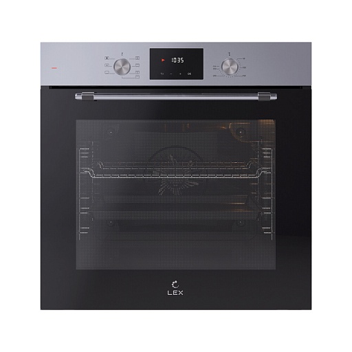 Духовой шкаф электрический встраиваемый Lex EDP 671 IX MAX 595 мм серый (TRFE100009)