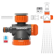 Адаптер 3/4-1 для шланга Daewoo наружная резьба пластиковый (DWC 1325)