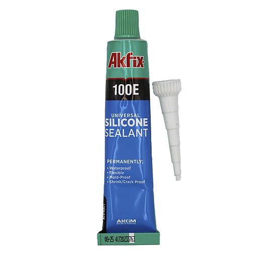 Герметик силиконовый универсальный Akfix 100E белый 50 мл