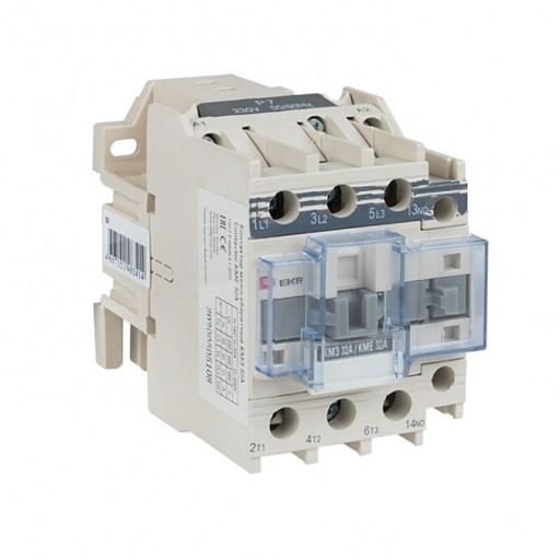 Контактор EKF PROxima КМЭ (ctr-s-32-380-nc) 380 В 32 А 3P малогабаритный Контактор EKF PROxima КМЭ (ctr-s-32-380-nc) 380 В 32 А 3P малогабаритный