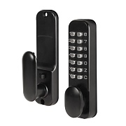 Замок врезной Ajax RIM-200 code BL для межкомнатной двери под фиксатор черный