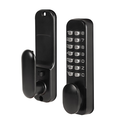 Замок врезной Ajax RIM-200 code BL для межкомнатной двери под фиксатор черный