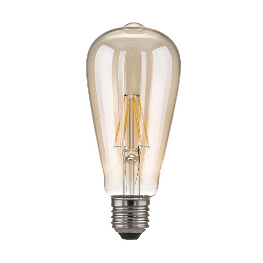 Лампа светодиодная филаментная Elektrostandard E27 3300К 6 Вт 850 Лм 170-250 В конус тонированная