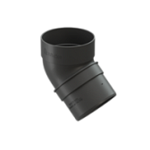 Docke STANDARD Колено 80 мм * 45° (Серый 7024)