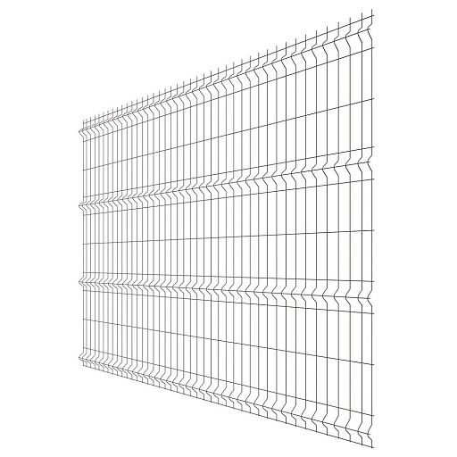 Секция заборная 3D Fine 2030х2500 мм d3,2 мм ячейка 60х235 мм коричневая RAL 8017 Grand Line Секция заборная 3D Fine 2030х2500 мм d3,2 мм ячейка 60х235 мм коричневая RAL 8017 Grand Line