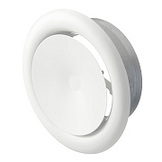 Анемостат приточно-вытяжной Era Pro регулируемый стальной с полимерным покрытием d125 мм белый