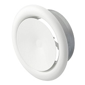 Анемостат приточно-вытяжной Era Pro регулируемый стальной с полимерным покрытием d125 мм белый Анемостат приточно-вытяжной Era Pro регулируемый стальной с полимерным покрытием d125 мм белый