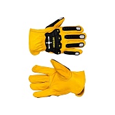 Перчатки кожаные Technogloves Дефендер желтые/черные 10 (XL)