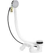 Сифон для ванны Viega Simplex Trio 1 1/2x50 мм регулируемый полуавтомат с выпуском d70 мм с переливом с соединением 40/50 мм (728014)