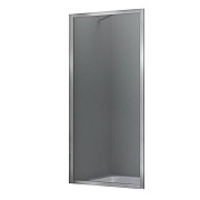 Шторка на ванну неподвижная 80х160х0,6 см профиль никель WasserKraft Abens (20W01-80BN)