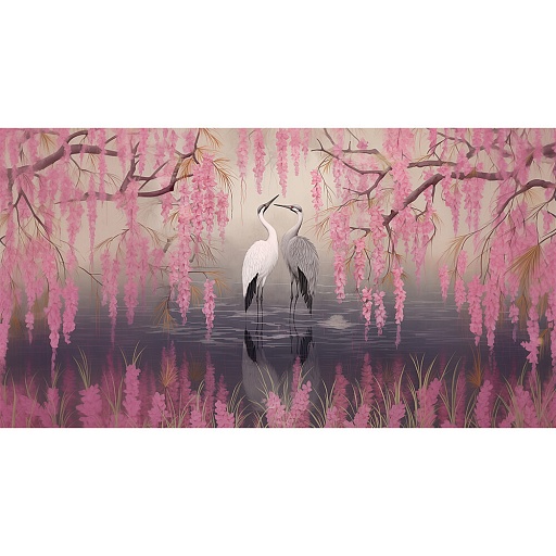 Фотообои Фотообойкин Цапли 3D Pt-032_5 (5х2,7 м) Фотообои Фотообойкин Цапли 3D Pt-032_5 (5х2,7 м)
