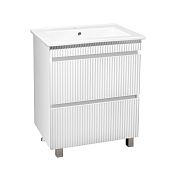 Тумба под раковину Модена 75 80 см напольная белая (00-00001453)