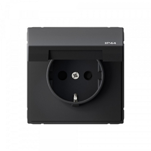 Розетка Systeme Electric ArtGallery встраиваемая карбон со шторками с крышкой (GAL441046) Розетка Systeme Electric ArtGallery встраиваемая карбон со шторками с крышкой (GAL441046)