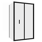 Душевой уголок Abber Sonnenstrand черный 120х100х195 см прямоугольник стекло прозрачное 6 мм (AG07120B-S100B)