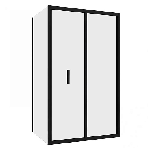 Душевой уголок Abber Sonnenstrand черный 120х100х195 см прямоугольник стекло прозрачное 6 мм (AG07120B-S100B)