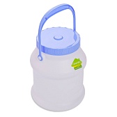 Бидон для жидких/сыпучих веществ Мартика Просперо 3 л пластиковый с крышкой белый