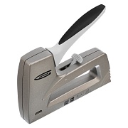 Степлер строительный для скоб и гвоздей Gross (41007) 2 в 1 с регулировкой удара алюминиевый