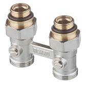 Узел нижнего подключения Rehau (12407271001) прямой 1/2 НР(ш) х 3/4 ЕК НР(ш) для радиатора с шаровыми кранами и накидными гайками Узел нижнего подключения Rehau (12407271001) прямой 1/2 НР(ш) х 3/4 ЕК НР(ш) для радиатора с шаровыми кранами и накидными гайками