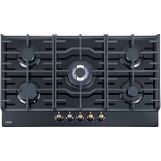 Варочная панель газовая Lauf PG-907BL classic 5 конфорок черная