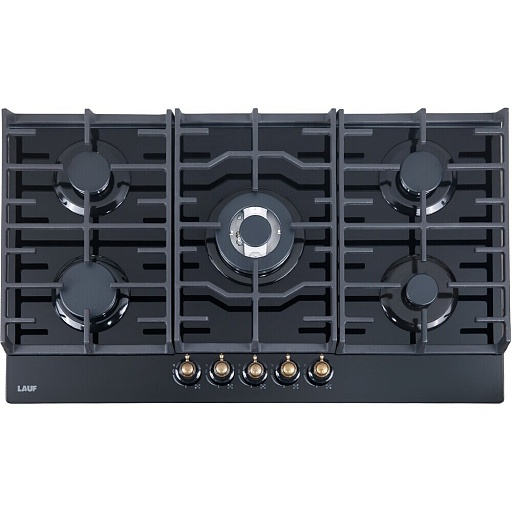 Варочная панель газовая Lauf PG-907BL classic 5 конфорок черная
