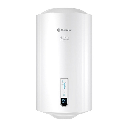 Водонагреватель накопительный Thermex Auga 50 V Slim Wi-Fi электрический 50 л 1,5 кВт вертикальный Водонагреватель накопительный Thermex Auga 50 V Slim Wi-Fi электрический 50 л 1,5 кВт вертикальный