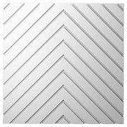 Панель декоративная из экополимера 500х500х12 мм Bello Deco Polymer СП 14 белая 0,25 кв.м