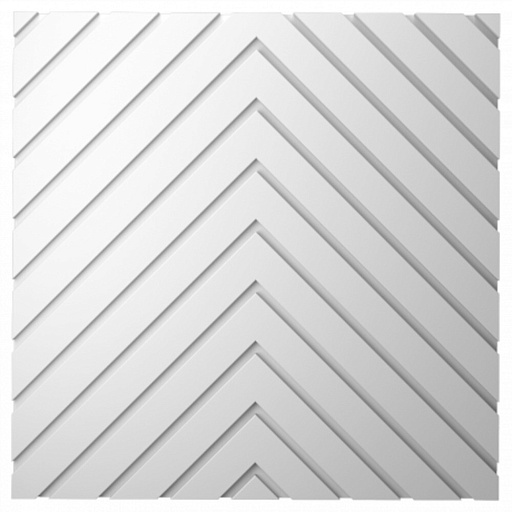 Панель декоративная из экополимера 500х500х12 мм Bello Deco Polymer СП 14 белая 0,25 кв.м