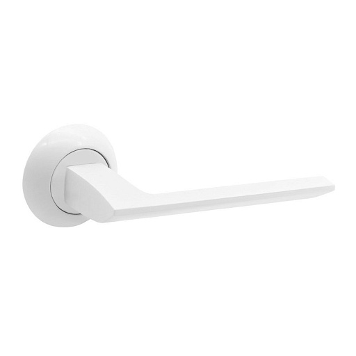 Ручка дверная Corsa Deco Camellia круглая розетка белая (990320) Ручка дверная Corsa Deco Camellia круглая розетка белая (990320)