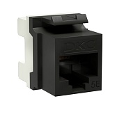 Переходник неэкранированный DKC Keystone 180 градусов RJ45 CAT5е UTP черный (12 шт.) (RNK5EU180BK) Переходник неэкранированный DKC Keystone 180 градусов RJ45 CAT5е UTP черный (12 шт.) (RNK5EU180BK)