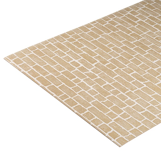 Панель МДФ кирпич бежевый 2440х1220х6 мм Стильный Дом 2,977 кв.м (v65449)