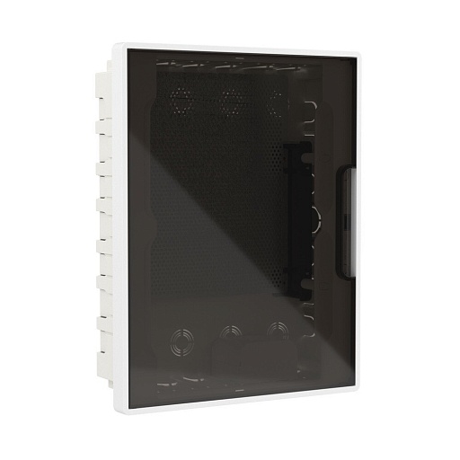 Щит слаботочный встраиваемый DKC Frame пластиковый IP40 399х311х100 мм 24 модуля прозрачная дверь белый (F24B4WDDIY)