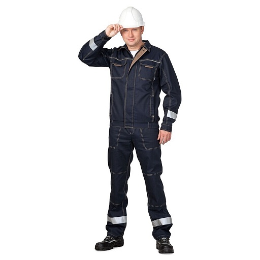 Костюм мужской рабочий Техноавиа Техно 48-50 рост 182-188 см темно-синий